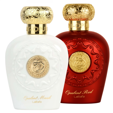 Oferte PASTE - Pachet 2 parfumuri Lattafa 100ml: Opulent Musk + Opulent Red