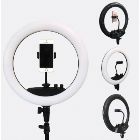 Lampa circulara cu suport selfie, 60W [5]