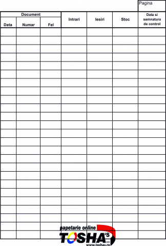 FIȘĂ DE MAGAZIE [1]