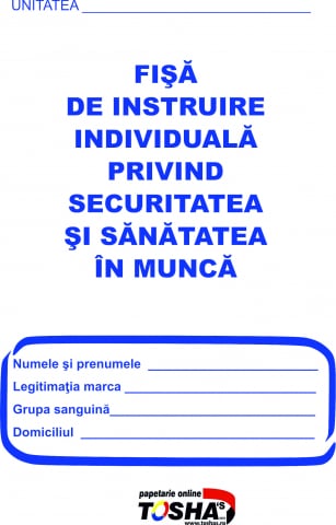 PRODUSE - Fisa individuala de instructaj privind protectia muncii A5