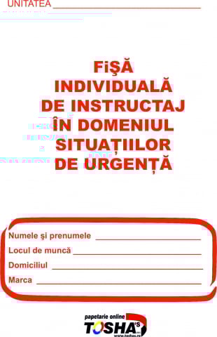 PRODUSE - Fisa individuala de instructaj PSI A5