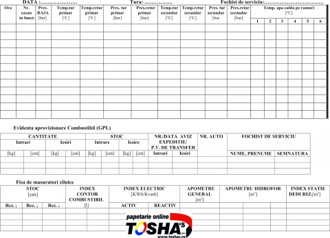 SPECIALE - REGISTRU CENTRALA TERMICA