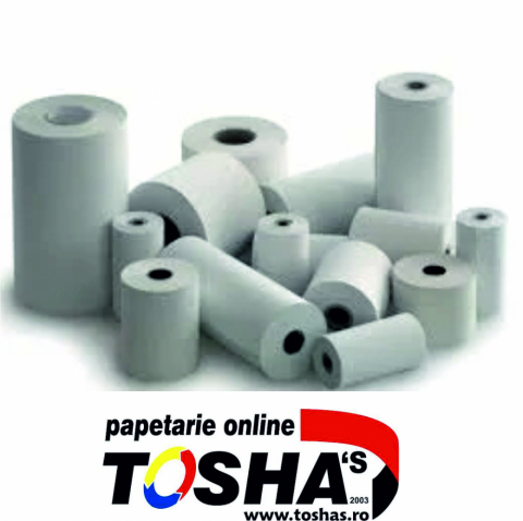 ROLE CASĂ - ROLA HARTIE TERMICA  79MM/60M, TUB 12MM