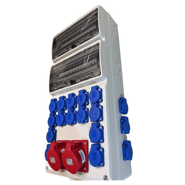 Tablou electric echipat cu 20 prize monofazice și 2 prize trifazice 5P 32A [2]