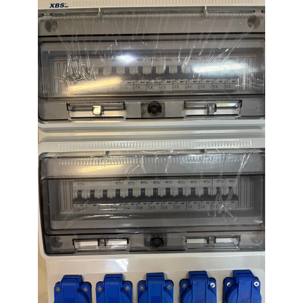 Tablou electric echipat cu 20 prize monofazice și 2 prize trifazice 5P 32A [3]