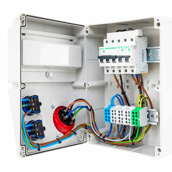 Tablou electric echipat cu o priza trifazica 32A 3P+N+E si 2 prize monofazice schuko 16A [3]
