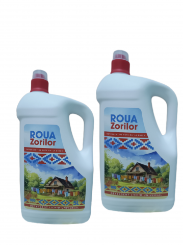 Cosul cu Detergenti Roua Zorilor - 2xDetergent de Rufe Roua Zorilor, Universal 5L, 100 Spalari