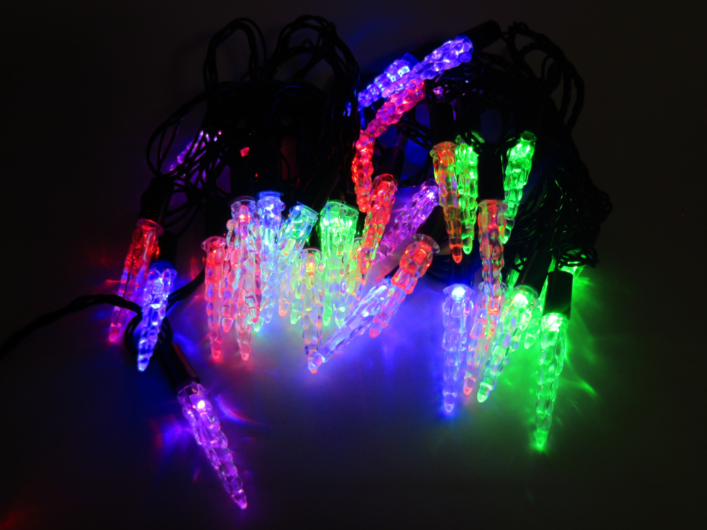 Instalație Luminoasă Decorativă cu 40 LED-uri, Efect Țurțuri, Multicoloră (Interior/Exterior) [2]