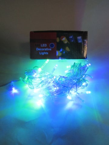 Crăciun - Ghirlandă Luminoasă Decorativă 100 LED – Lumină Albastră Vibrantă