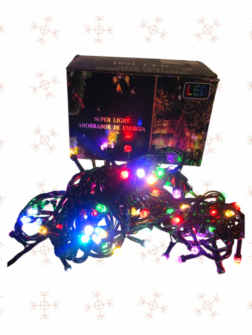 Crăciun - Instalație Luminoasă 100 LED - Super Light (Waterproof)