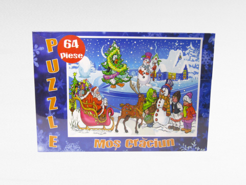 Crăciun - Puzzle Moș Crăciun 64 piese