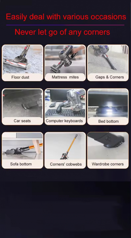 Aspirator Vertical fara Fir INNOVIX, LED si Cap Rotativ 180°, Putere Mare de Aspiratie, Usor si Ergonomic, Ideal pentru Toate Suprafetele [5]