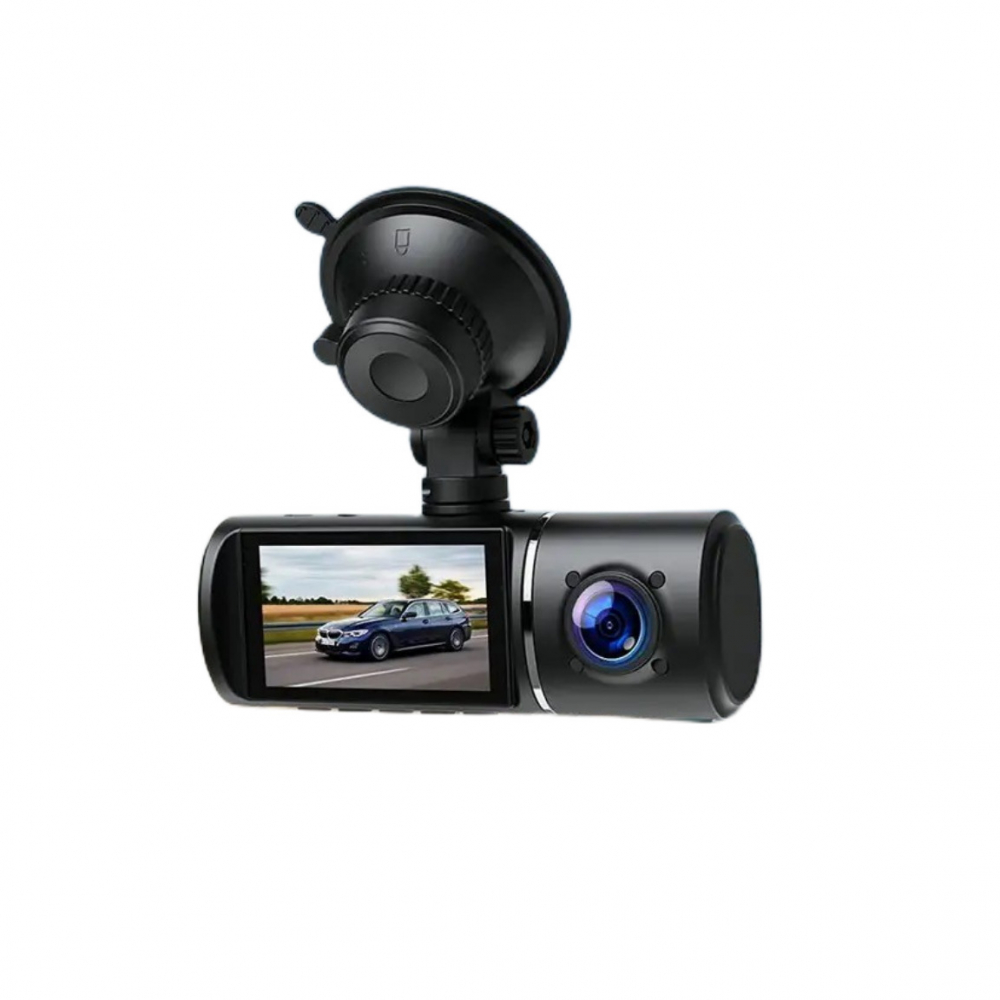 Camera Auto DVR INNOVIX, Rezolutie Full HD 1080p, cu 3 Lentile, Vizualizare 170°, Display IPS 2.45 inch, Inregistrare Loop, Senzor G, Mod Noapte, Suport Card micro SD pana la 64GB, Neagra [3]