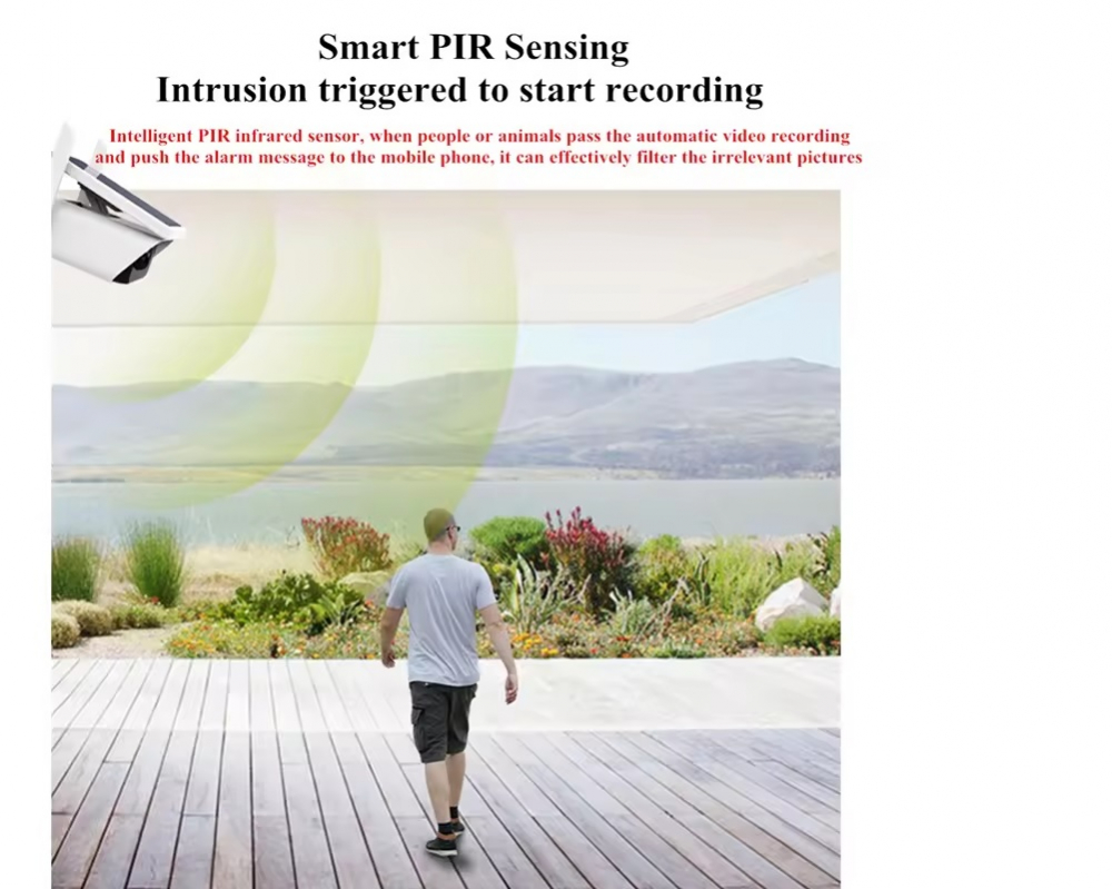 Camera de Supraveghere Wireless Solara INNOVIX, IP66, cu Detectie de Miscare si Viziune Nocturna, Pentru Exterioare, HD 1080P, Wi-Fi Integrat, Alba [6]