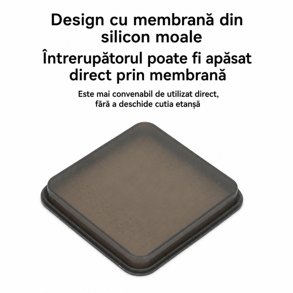Intrerupator 4 butoane exterior INNOVIX, Model Standard European, IP66, rezistent la apa si praf, negru [5]