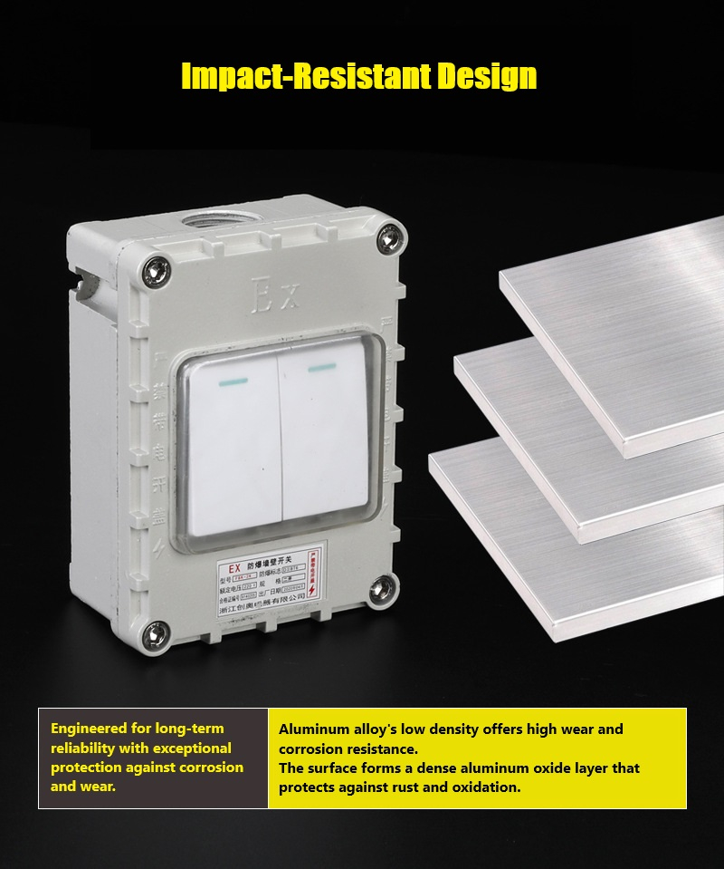 Intrerupator dublu industrial INNOVIX, Mode Standard European, IP65, rezistent la ploaie si foc, bej [5]