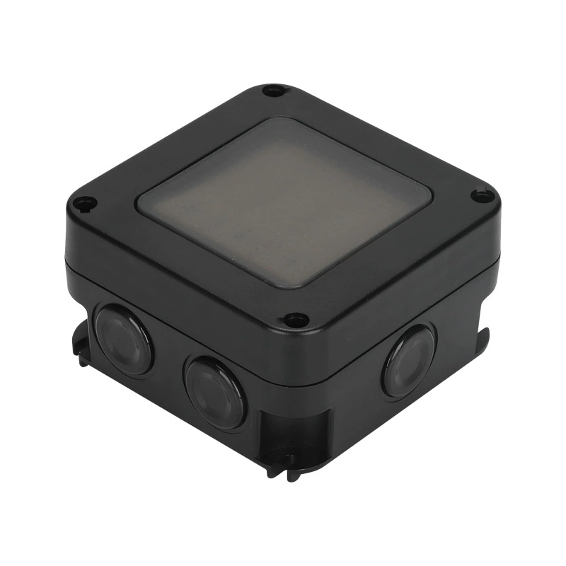 Intrerupator triplu exterior INNOVIX, Model Standard European, IP66, rezistent la apa si praf, negru [6]