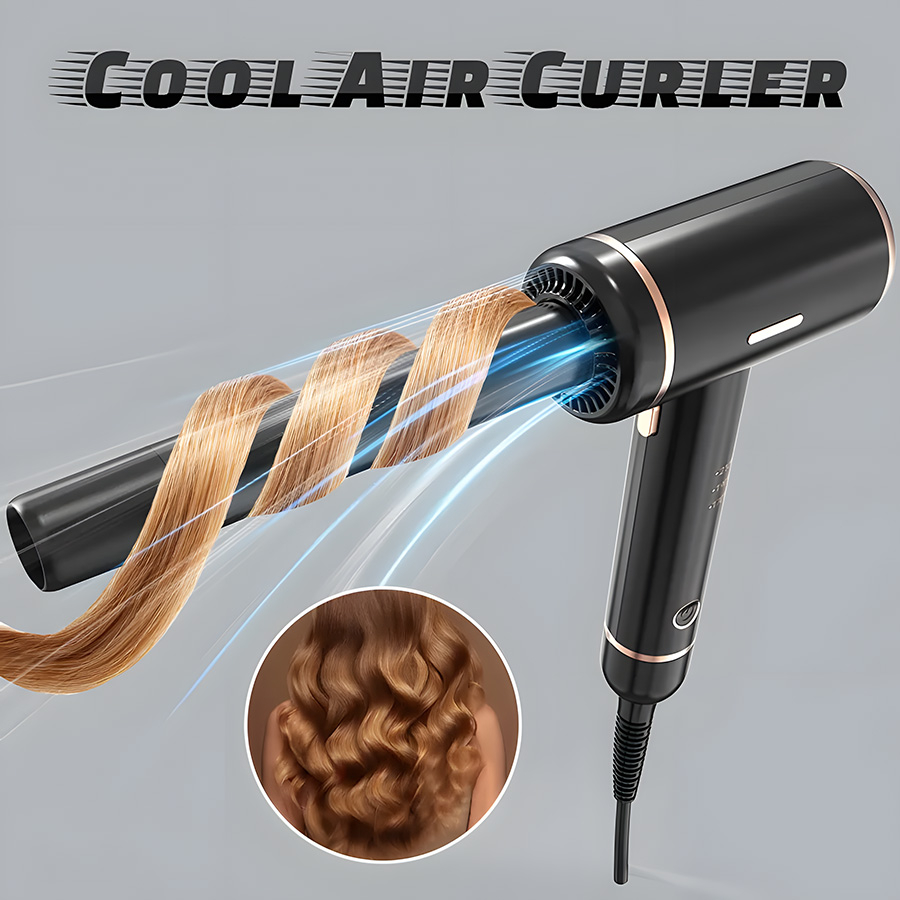 Ondulator de par INNOVIX, Model LS-083, diametru 2.54 cm, negru, cu ioni negativi, control temperatura smart, cablu rotativ 360°, 3 nivele de temperatura [8]