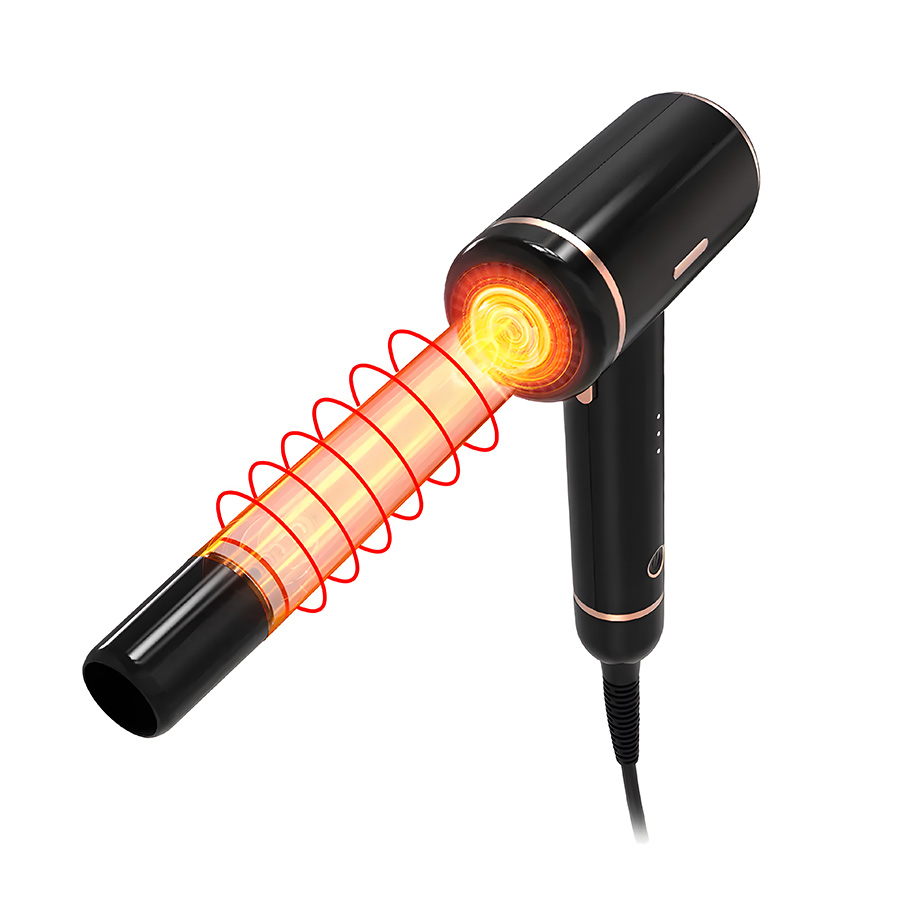 Ondulator de par INNOVIX, Model LS-083, diametru 2.54 cm, negru, cu ioni negativi, control temperatura smart, cablu rotativ 360°, 3 nivele de temperatura [6]
