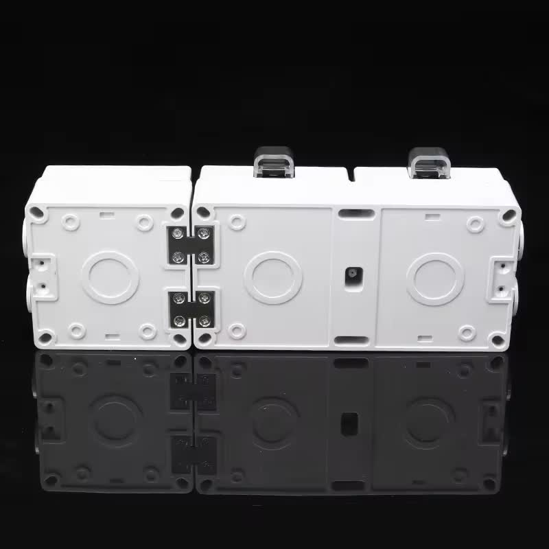 Priza dubla IP66 INNOVIX, cu Intrerupator, Ideala pentru Exterior, Rezistenta la apa si praf, Gri [5]
