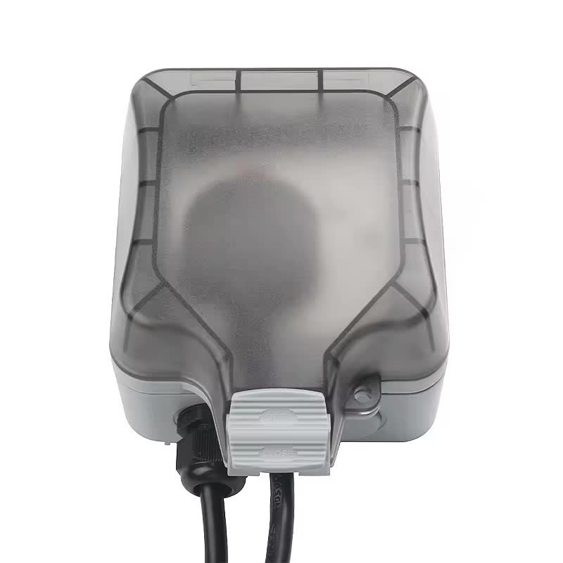 Priza simpla exterior INNOVIX, Model Standard European, 250V/16A, IP66, rezistenta la apa si praf, gri cu intrerupator [8]