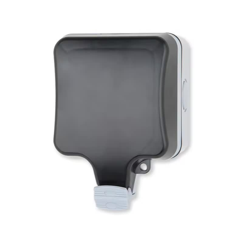 Priza simpla exterior INNOVIX, Model Standard European, 250V/16A, IP66, rezistenta la apa si praf, gri cu intrerupator [4]