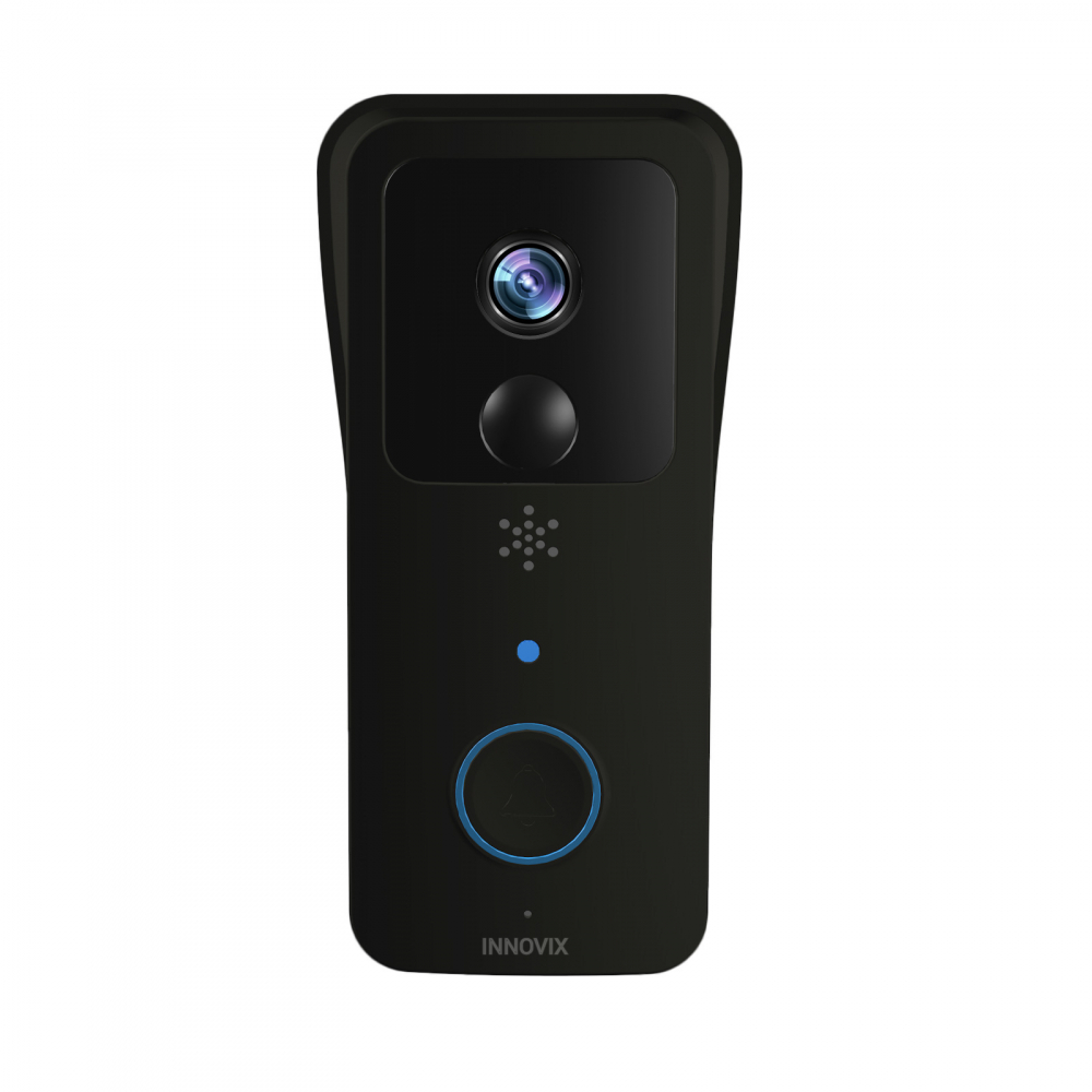 Sonerie Inteligenta Video cu Alarma INNOVIX, Night Vision IR, Audio Bidirectional, Rezistenta la Apa, Unitate interioara, WiFi 2.4G/5G, Control prin Aplicatie, Negru [1]