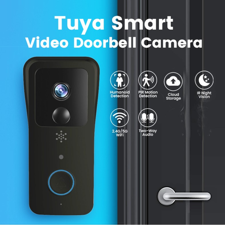 Sonerie Inteligenta Video cu Alarma INNOVIX, Night Vision IR, Audio Bidirectional, Rezistenta la Apa, Unitate interioara, WiFi 2.4G/5G, Control prin Aplicatie, Negru [4]
