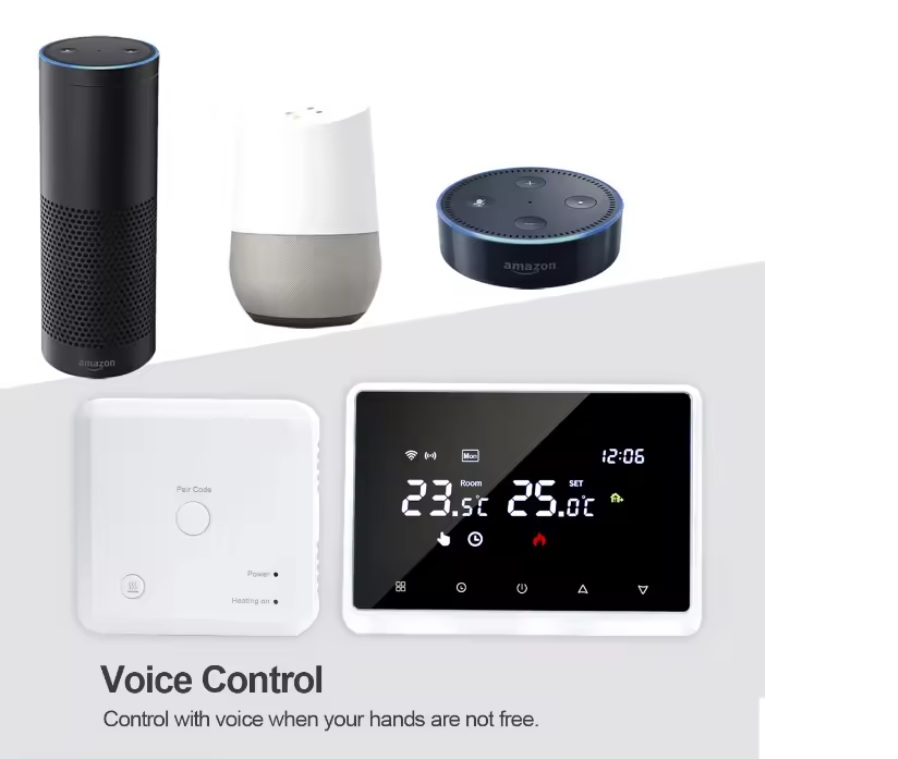 Termostat Inteligent INNOVIX, Control Wireless prin Tuya, Google Home si Alexa, Compatibil cu Centrale pe Gaz, Alb [4]