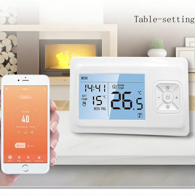 Termostat Wireless INNOVIX, Programabil WiFi prin Aplicatii Tuya sau Smart Life, Compatibil cu Orice Centrala Termica, Control de la Distanta al Temperaturii, Alb [5]