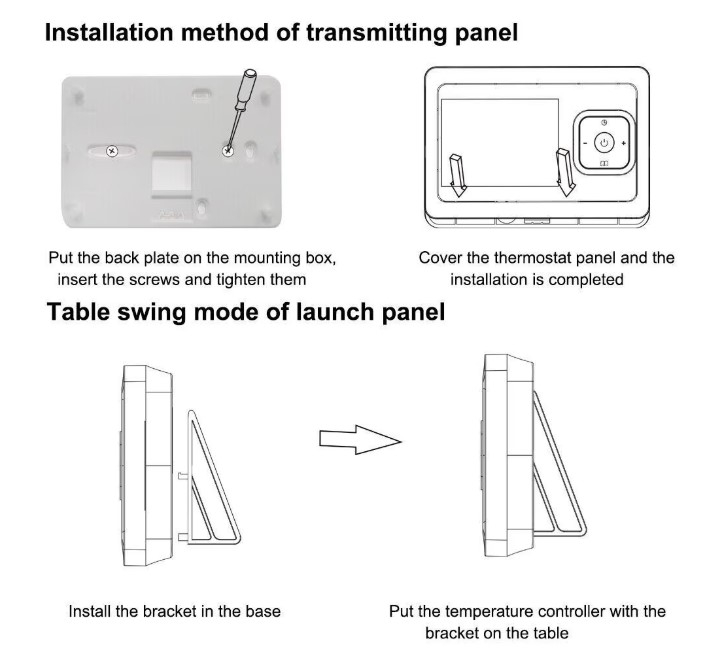 Termostat Wireless INNOVIX, Programabil WiFi prin Aplicatii Tuya sau Smart Life, Compatibil cu Orice Centrala Termica, Control de la Distanta al Temperaturii, Alb [9]