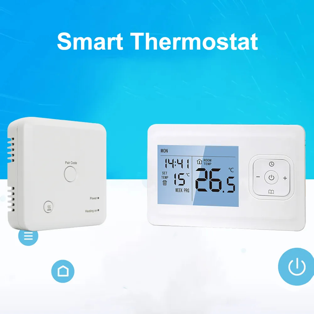 Termostat Wireless INNOVIX, Programabil WiFi prin Aplicatii Tuya sau Smart Life, Compatibil cu Orice Centrala Termica, Control de la Distanta al Temperaturii, Alb [4]