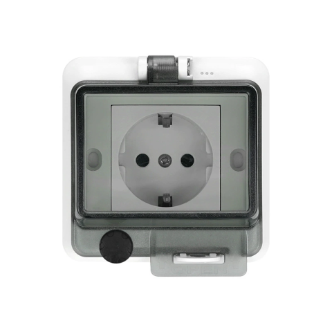 Priza impermeabila IP66 Innovix cu capac pentru exterior [6]