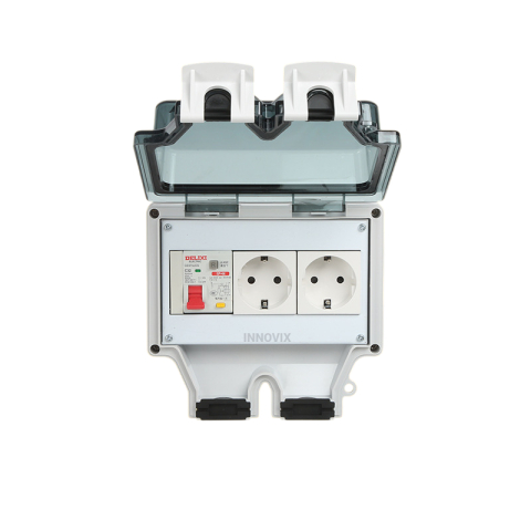 Casa, Gradina & Bricolaj - priza dubla exterior ip66 cu protectie rcbo innovix