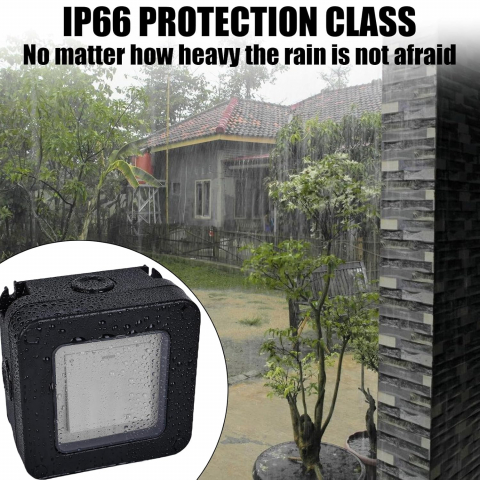 Intrerupator simplu exterior INNOVIX, Model Standard European, IP66, rezistent la apa si praf, negru [5]