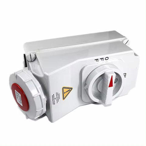 Priza industriala cu Blocare Mecanica INNOVIX, IP67 Waterproof, 32A, 3P+N+E, Pentru Echipamente de Inalta Putere, Gri [2]