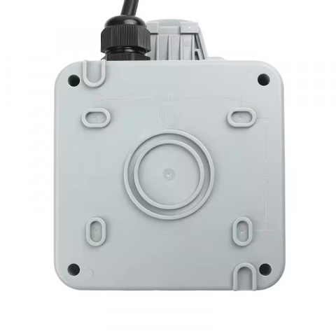 Priza simpla exterior INNOVIX, Model Standard European, 250V/16A, IP66, rezistenta la apa si praf, gri cu intrerupator [6]