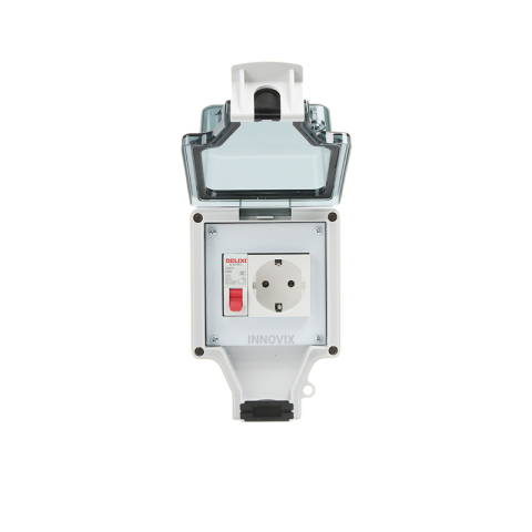 Prize si Intrerupatoare - priza simpla exterior ip66 cu siguranta mcb c16 innovix
