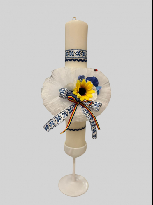 Lumanare botez stilizata traditional model 6 [1]