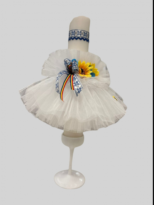 Lumanare botez stilizata traditional model 1 [2]