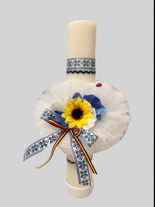 Lumanare botez stilizata traditional model 6 [2]
