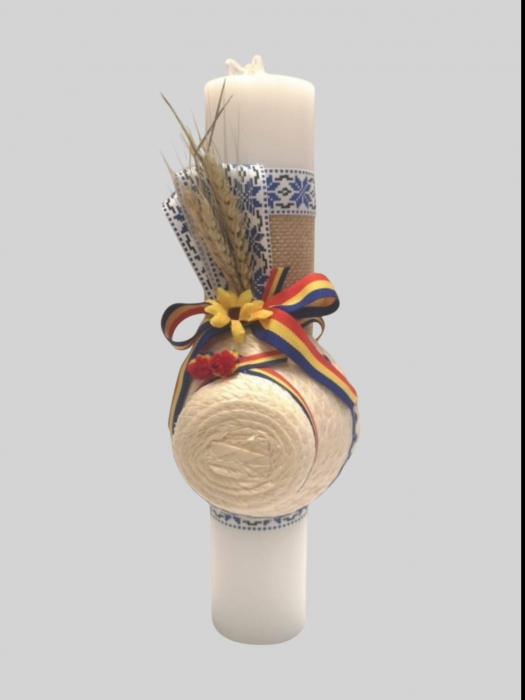 Lumanare botez stilizata traditional model 8 [1]