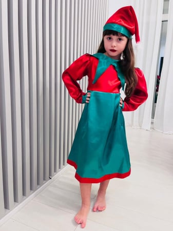 Hainute de craciun - Costum serbare Spiridus fetita