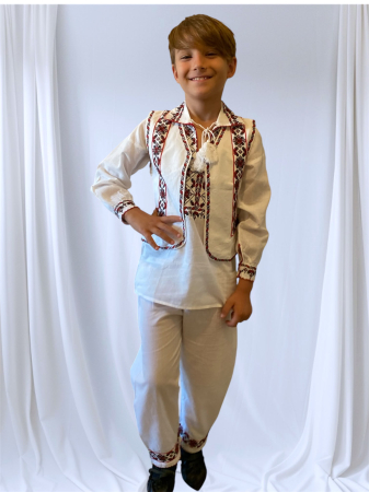 Haine baietei - Costum stilizat traditional 3 piese Radu