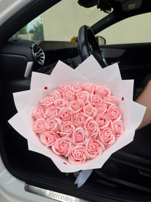 Buchet Trandafiri Roz deschis [1]