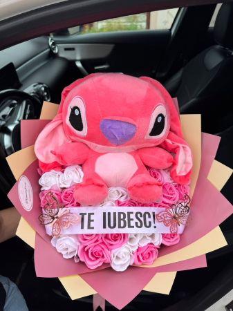Buchete Trandafiri Sapun - Buchet Trandafiri Angela Mesaj