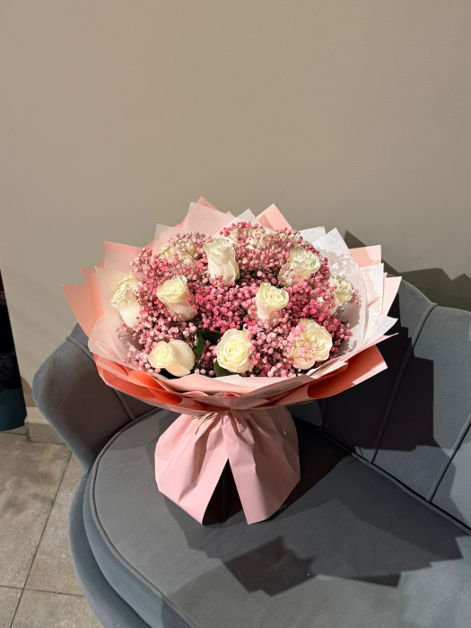 Buchet trandafiri 'Pink stars' [2]