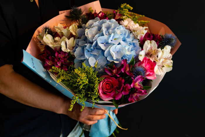 Buchet hortensia blue [1]