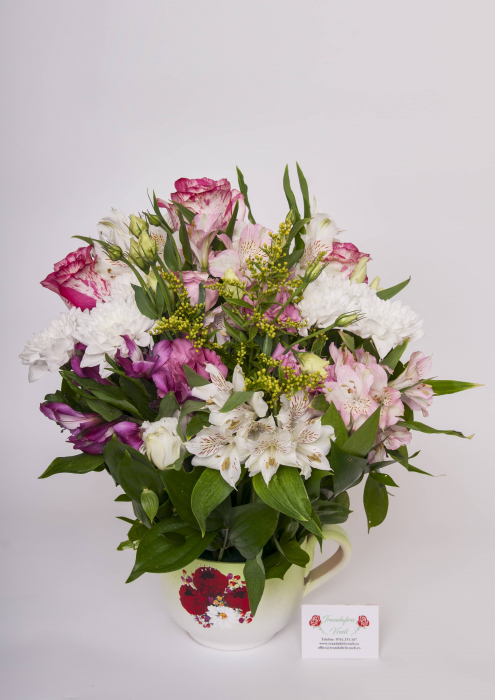 Aranjament floral ceramic mixt [2]