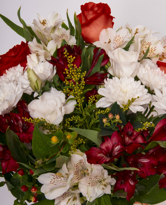 Aranjament floral ceramic red [3]